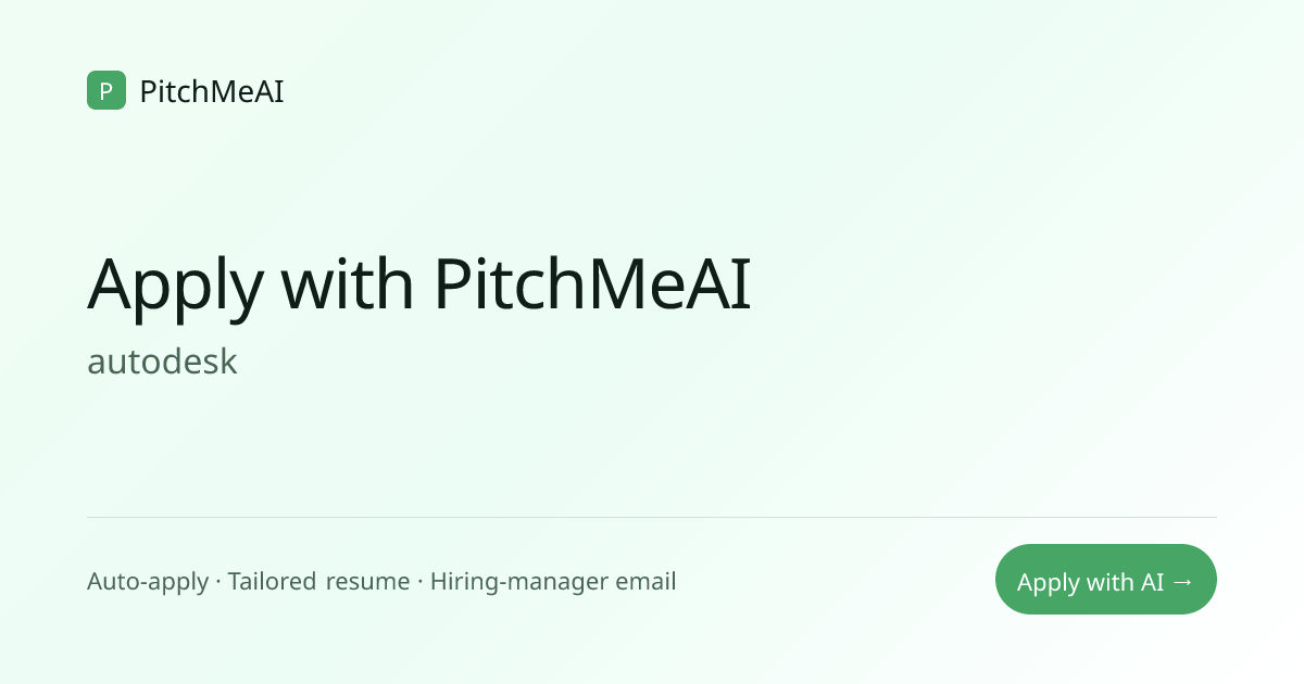Principal Visual Experience Designer at Autodesk | Apply at Autodesk ...